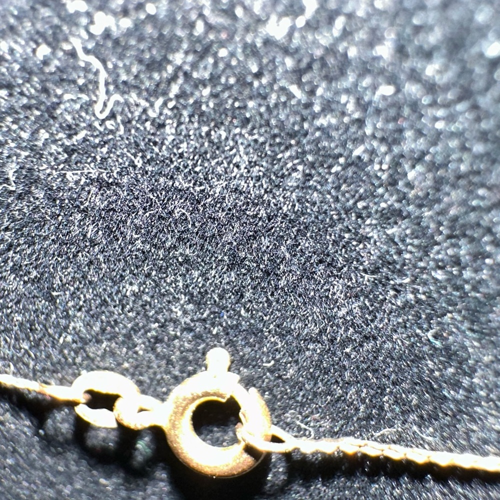 14k gold cloisone necklacece - Picture 4 of 7